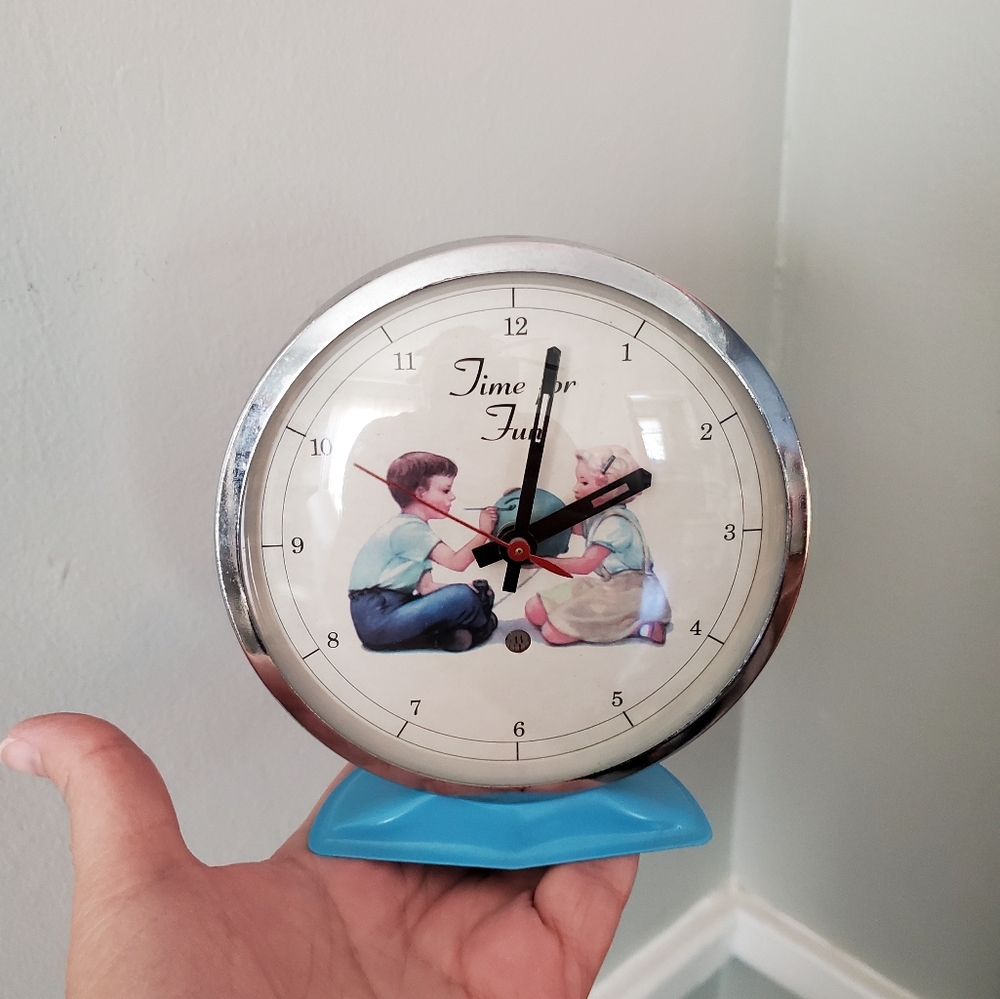 Vintage Time For Fun Dick & Jane Alarm Clock